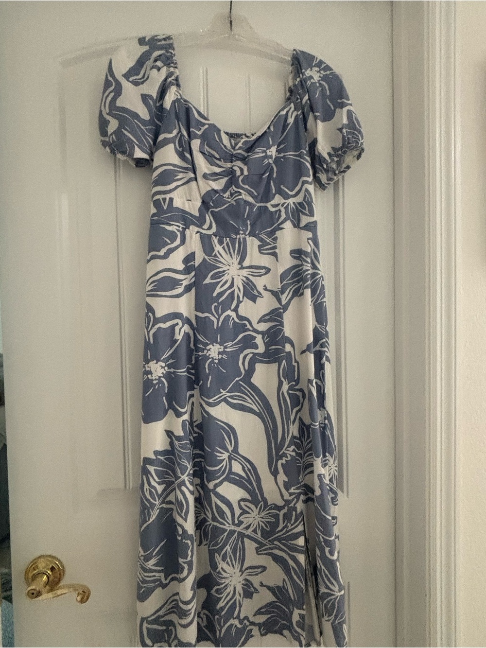 Only Hearts Blue and White Floral Maxi Dress